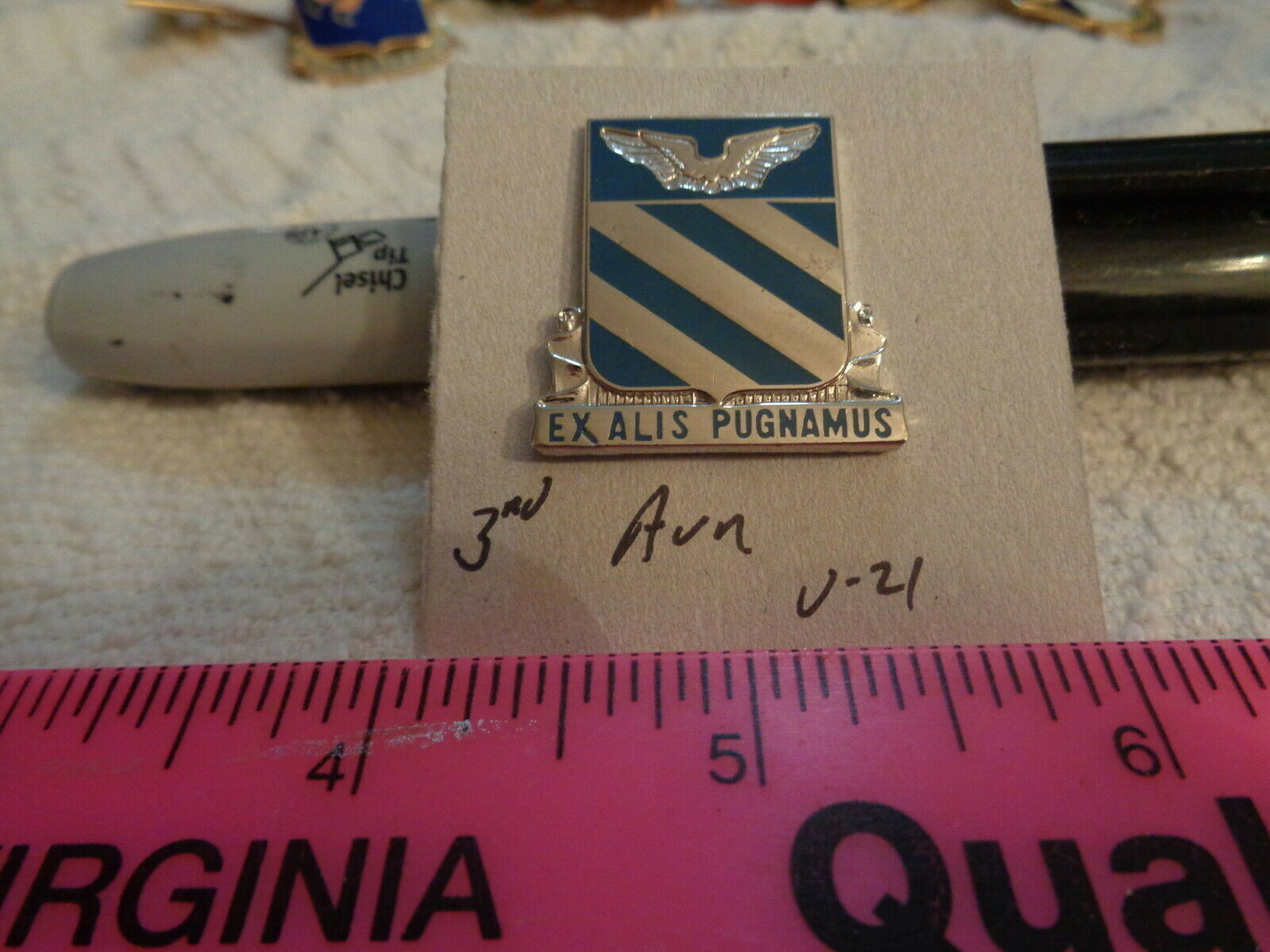3rd Aviation V-21 Unit Crest, DI, DUI (DRAW#F6)