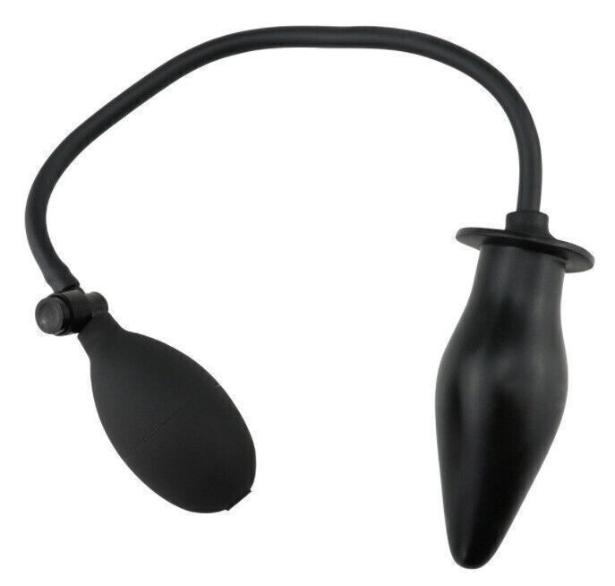 Silcone Anal Sex Butt Plug Inflatable Penis Dildo Cock Pump Toy Men Women