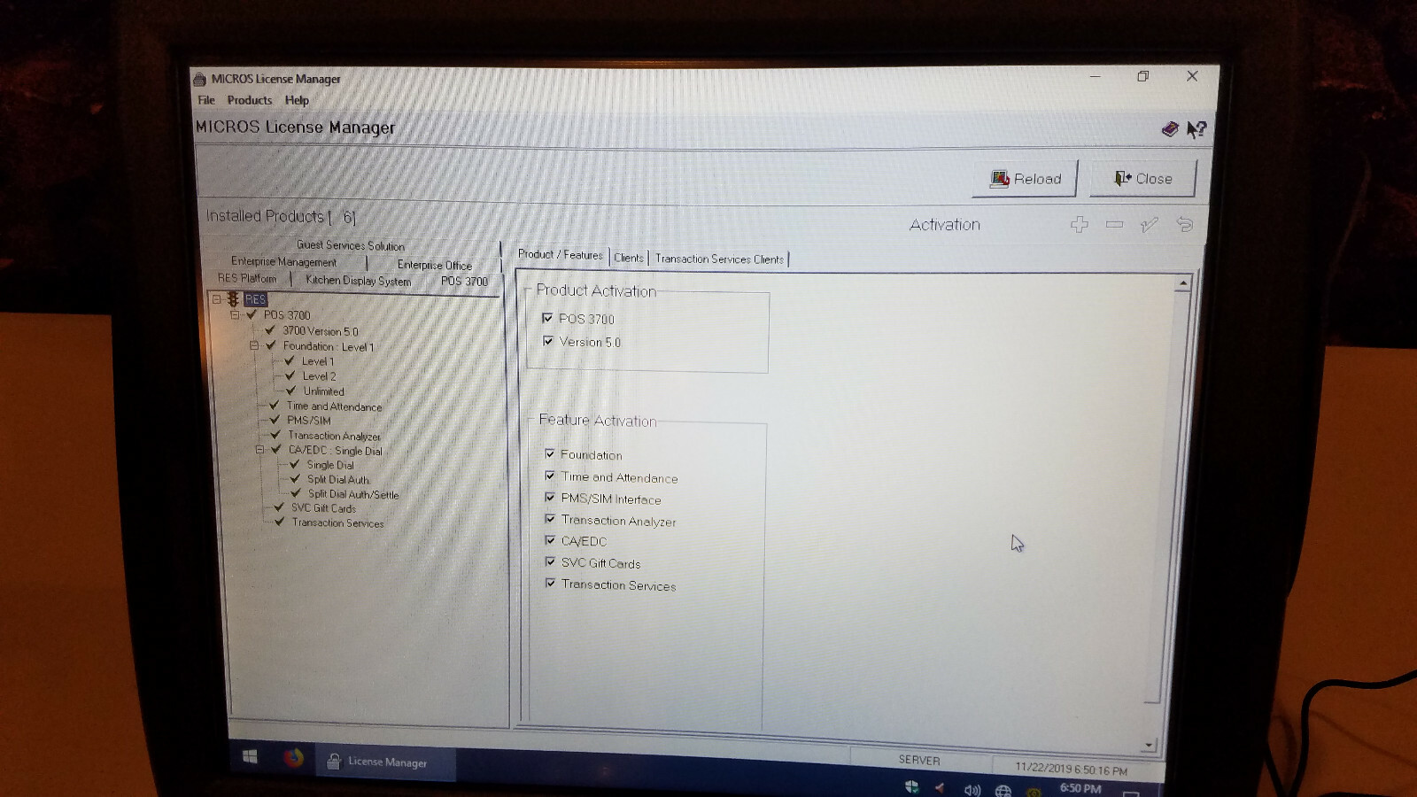 Micros PCWS2015 Windows 10 Server Workstation RES 3700 5.4