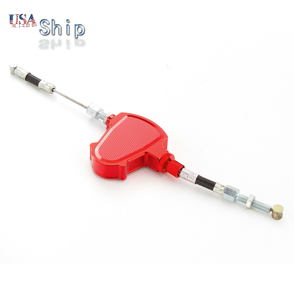 CNC For Yamaha Honda Red Stunt Clutch Pull Cable Lever Replacement Easy System