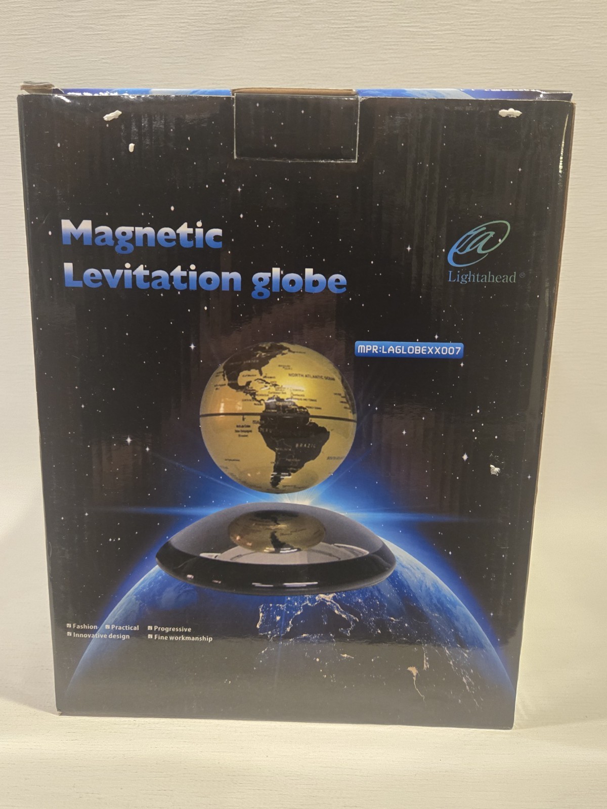 Magnetic Levitation Floating Globe  / Lightahead/ Brand New / Gold & Black Globe