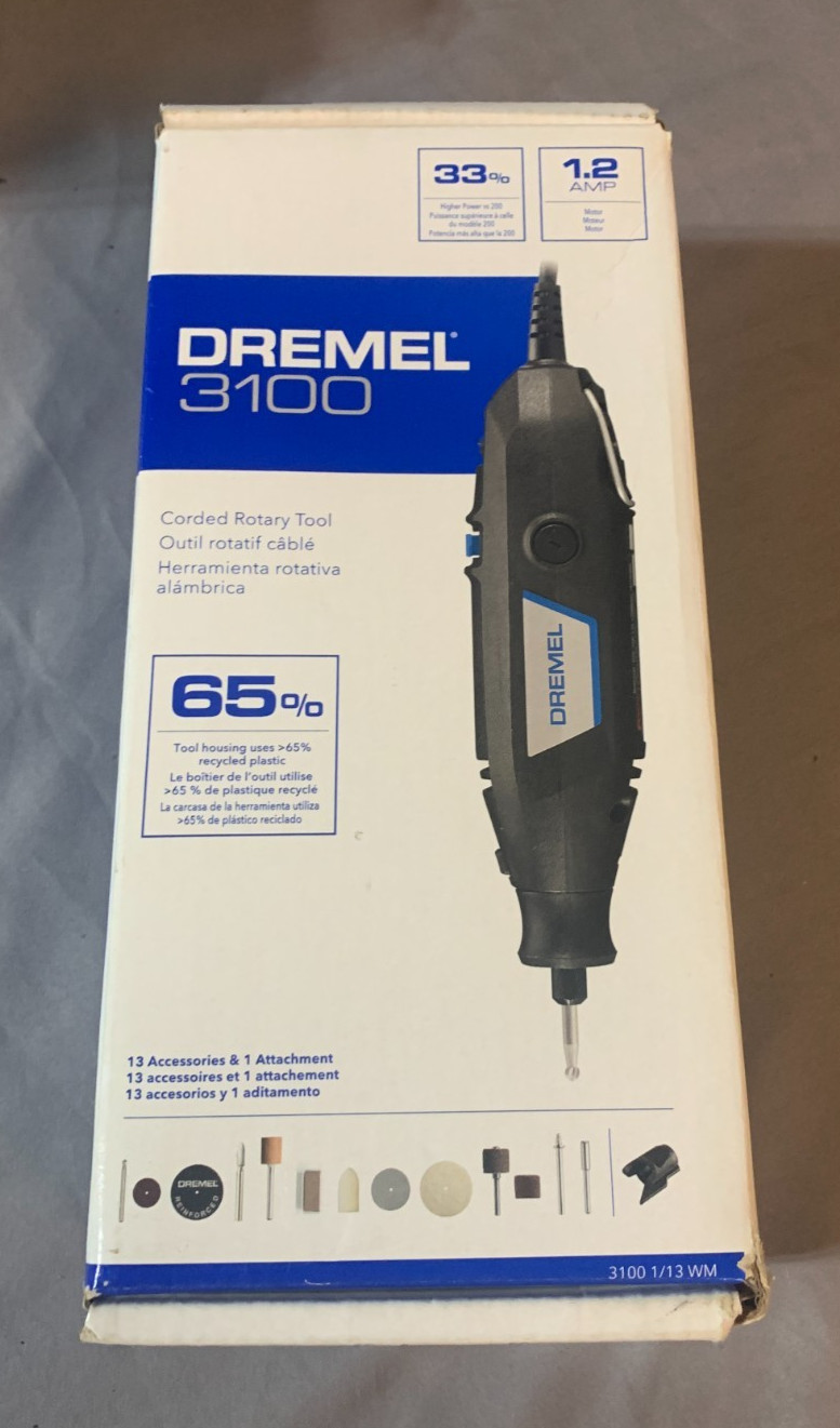 Dremel 3100 Corded Rotary Hobby Tool w/ Bits Sanding Cutting Drill New In Box