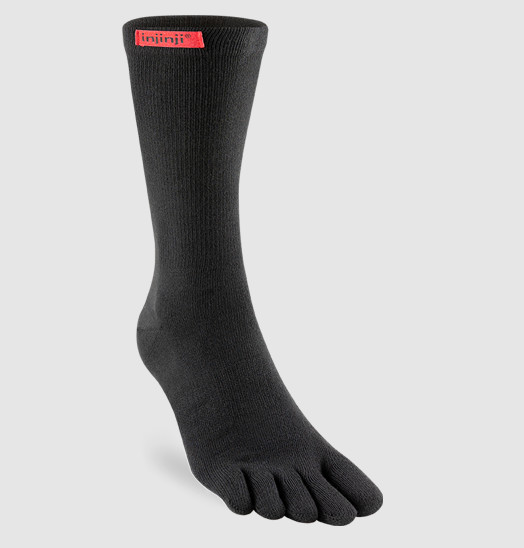 Injinji Sport Original Weight Crew - Black