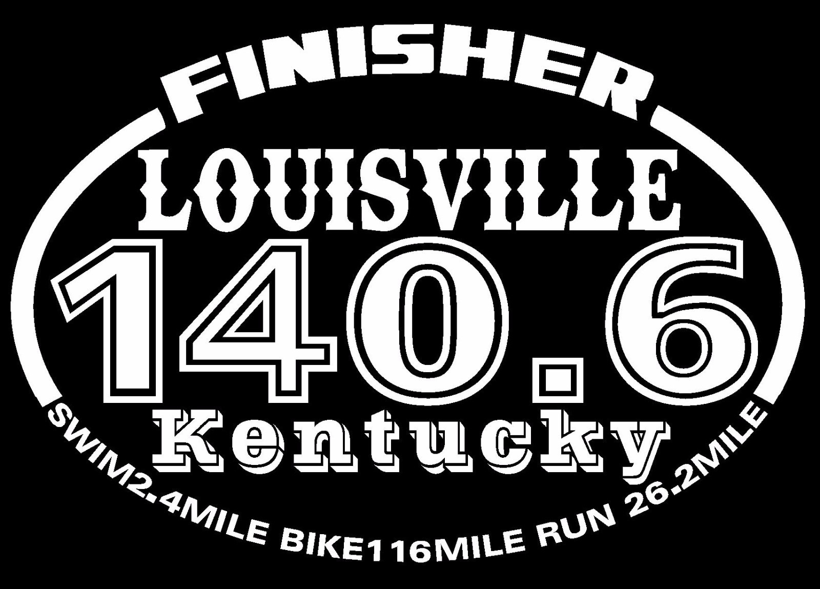 IRONMAN Louisville took place from 2007 to 2019 Finisher Decal