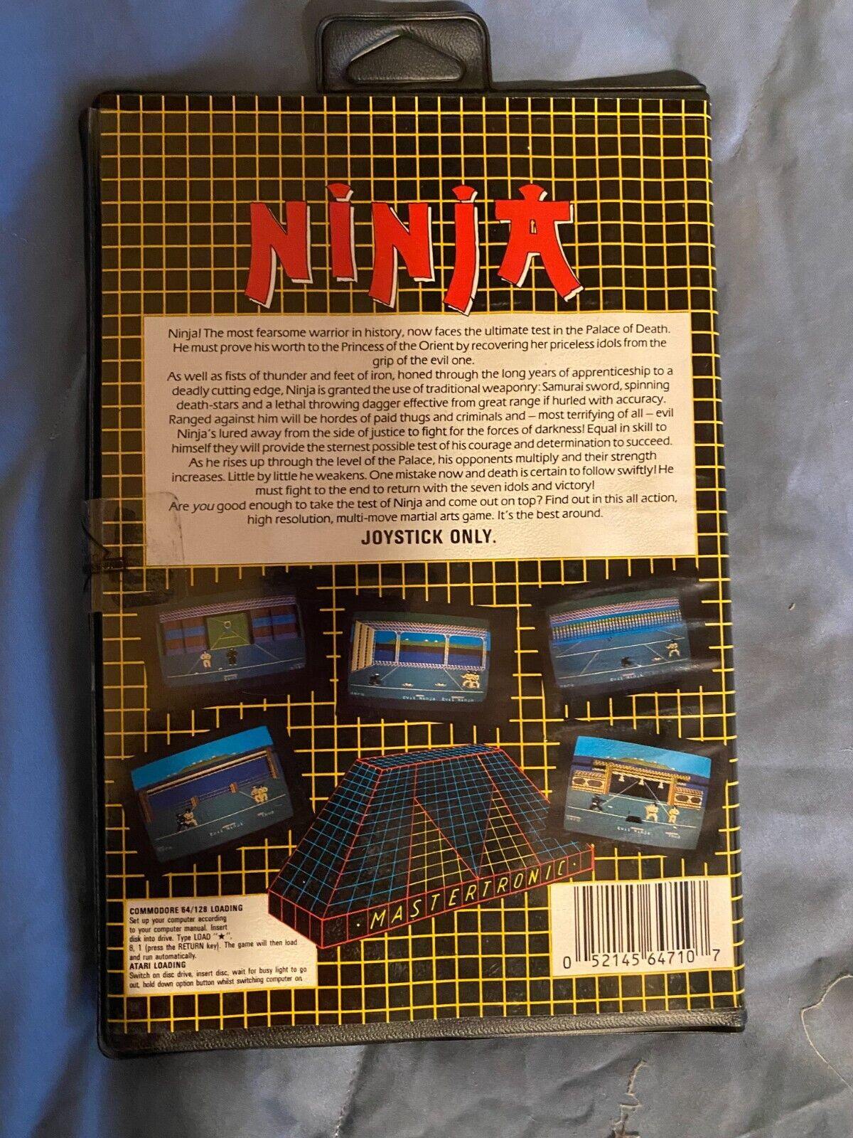 Ninja by Mastertronic for Atari 800XL/130XE/Commodore 64/128 on Disk