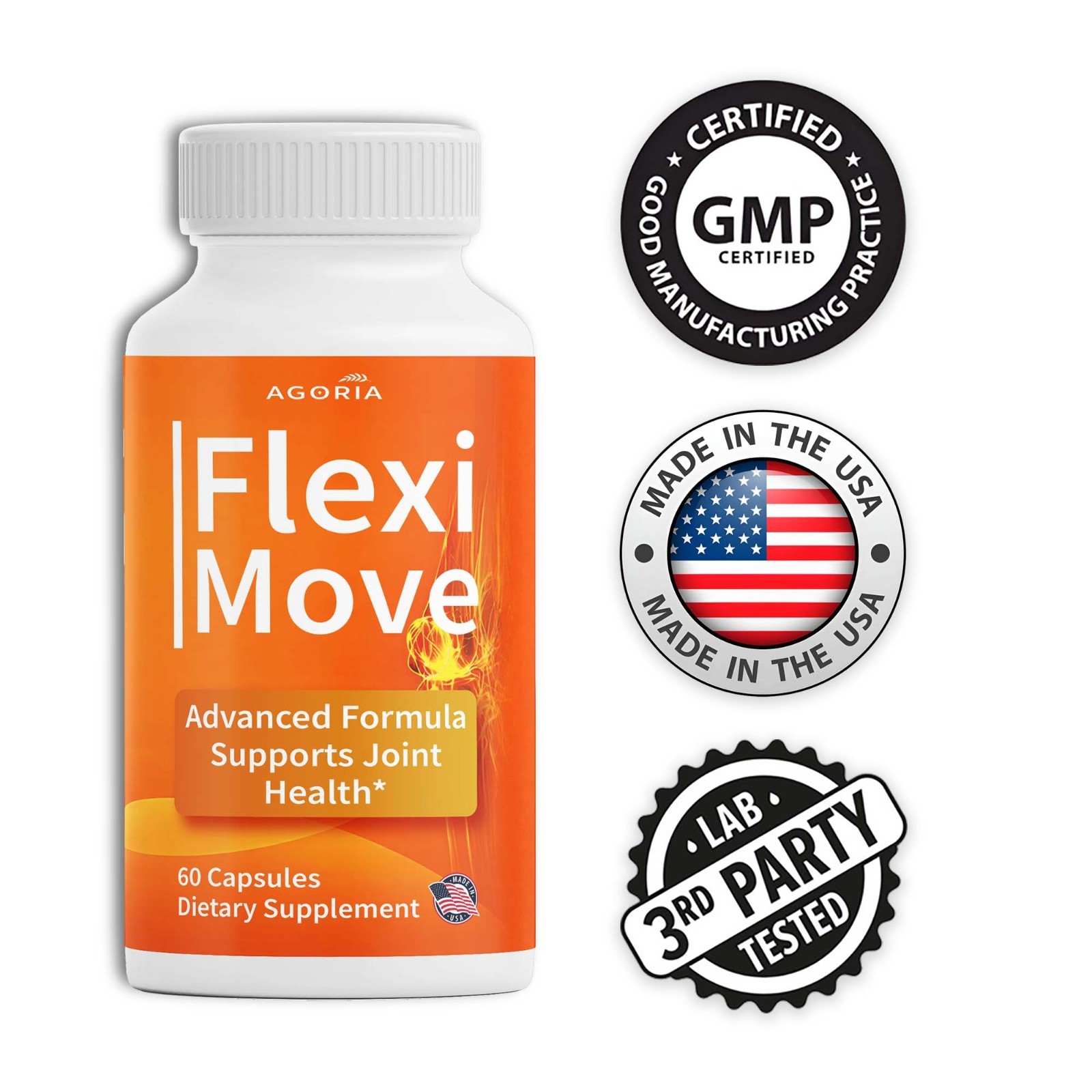 (1 Pack) Flexi Move Joint Support Advanced Formula Supplement FlexiMove Capsules