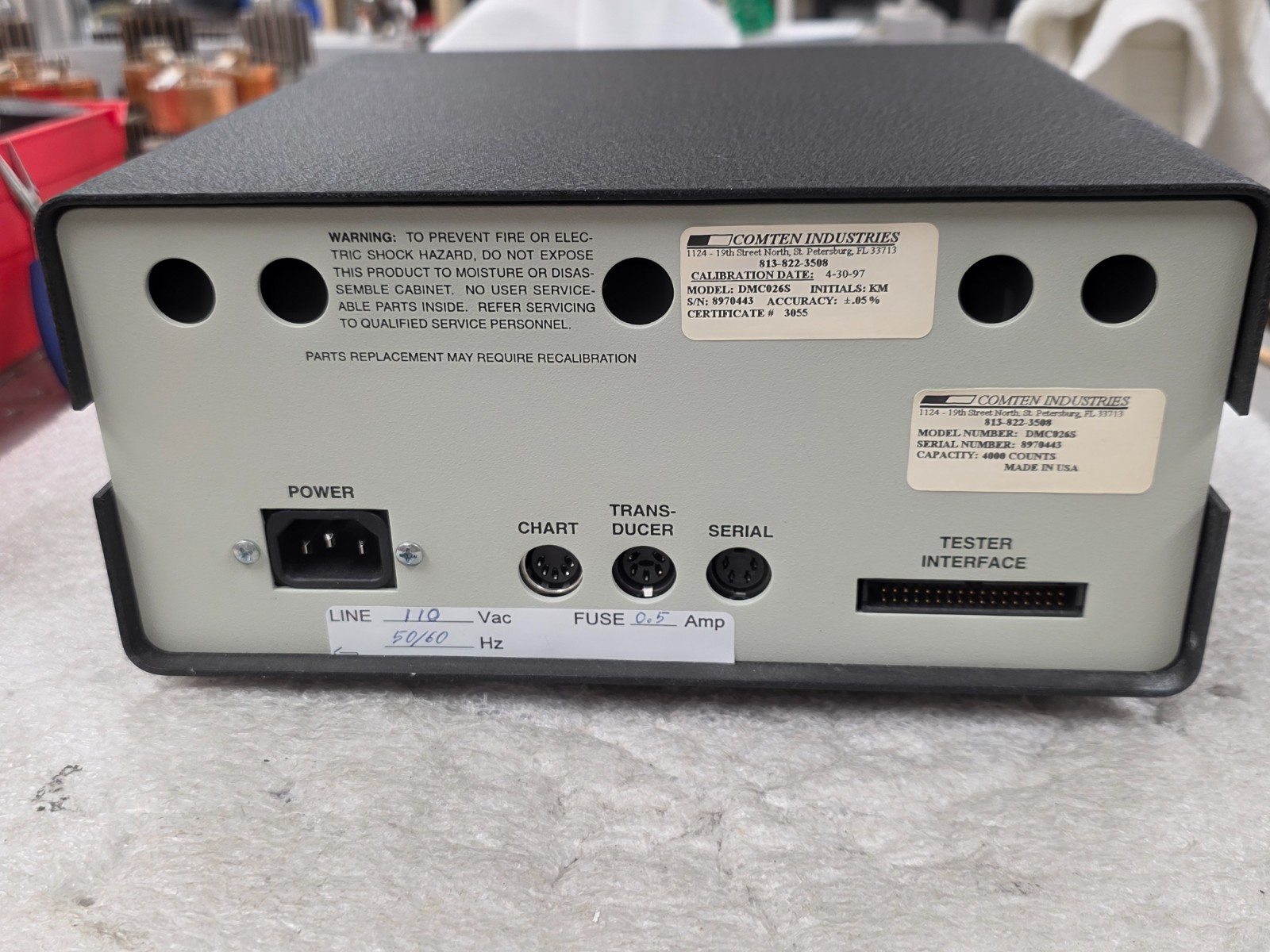 COMTEN Tensile Strength Tester