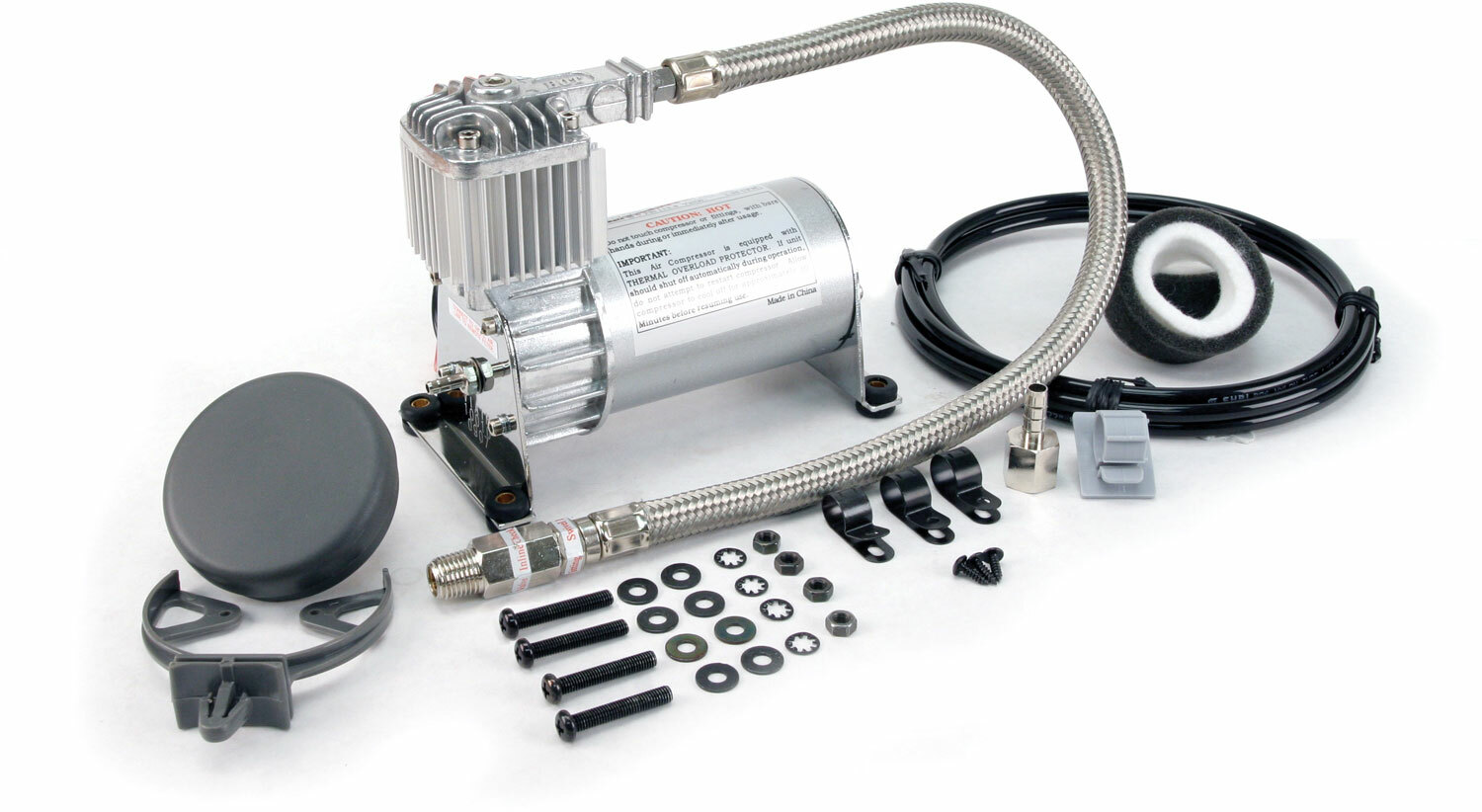 Viair 100C Silver Truck Mount Air Compressor for Train Horns - 12 Volt, 130 PSI