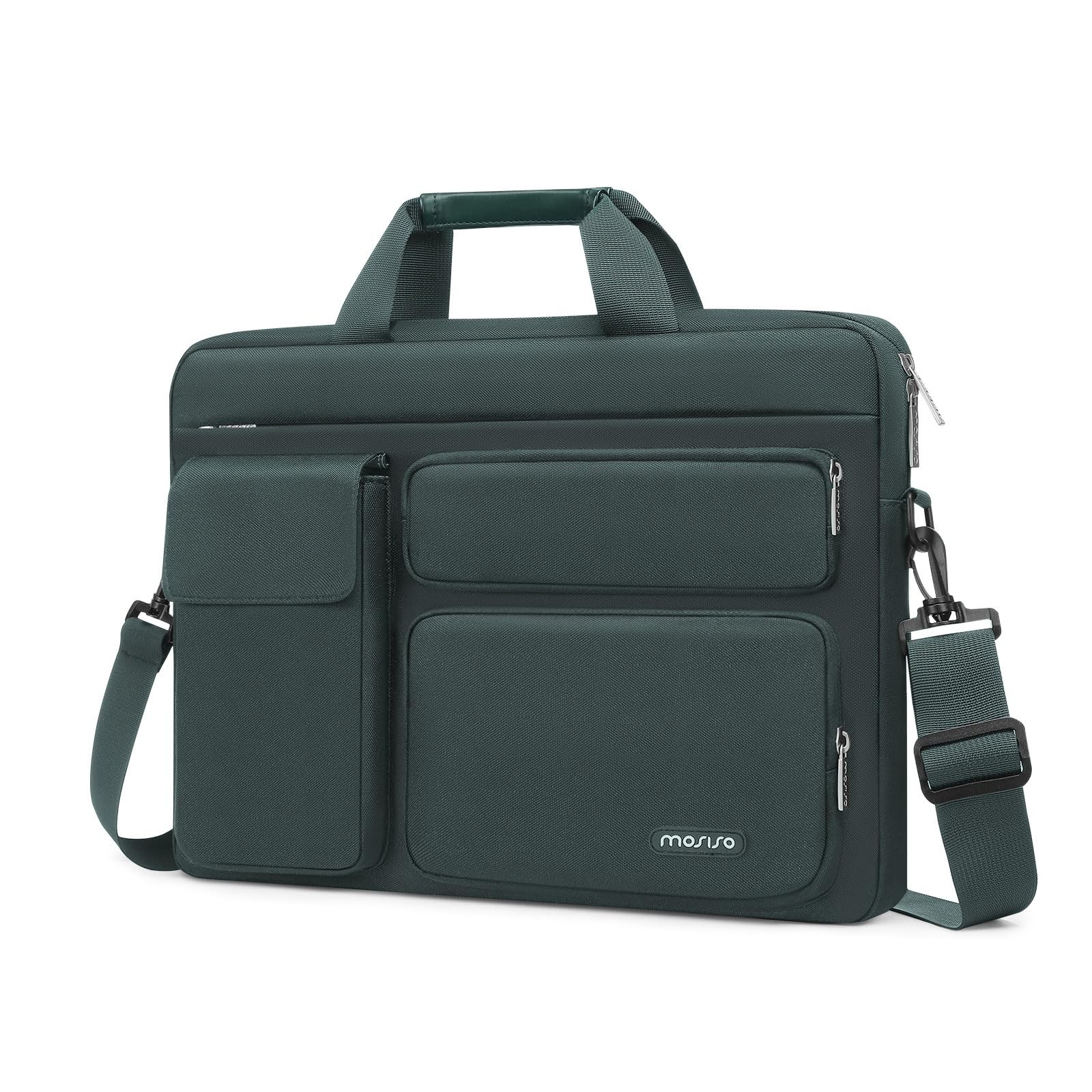 MOSISO Laptop Shoulder Bag 15.6 inch, 15-15.6 inch 16 Emerald Green