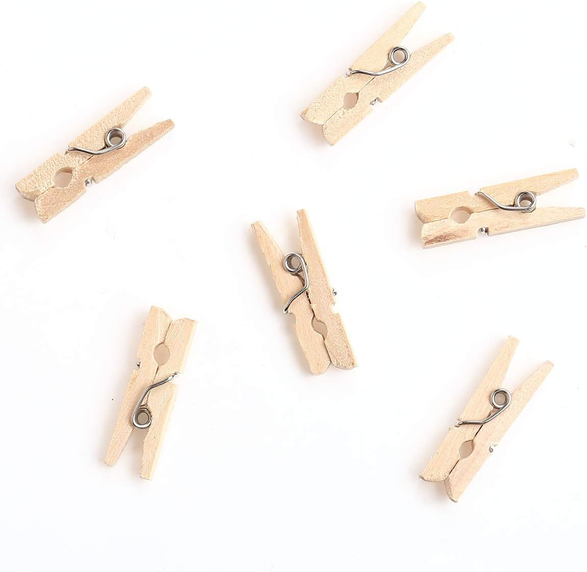 CCINEE 150 PCS Mini Wooden Clothespins,Multi-Function Clothespins Photo...