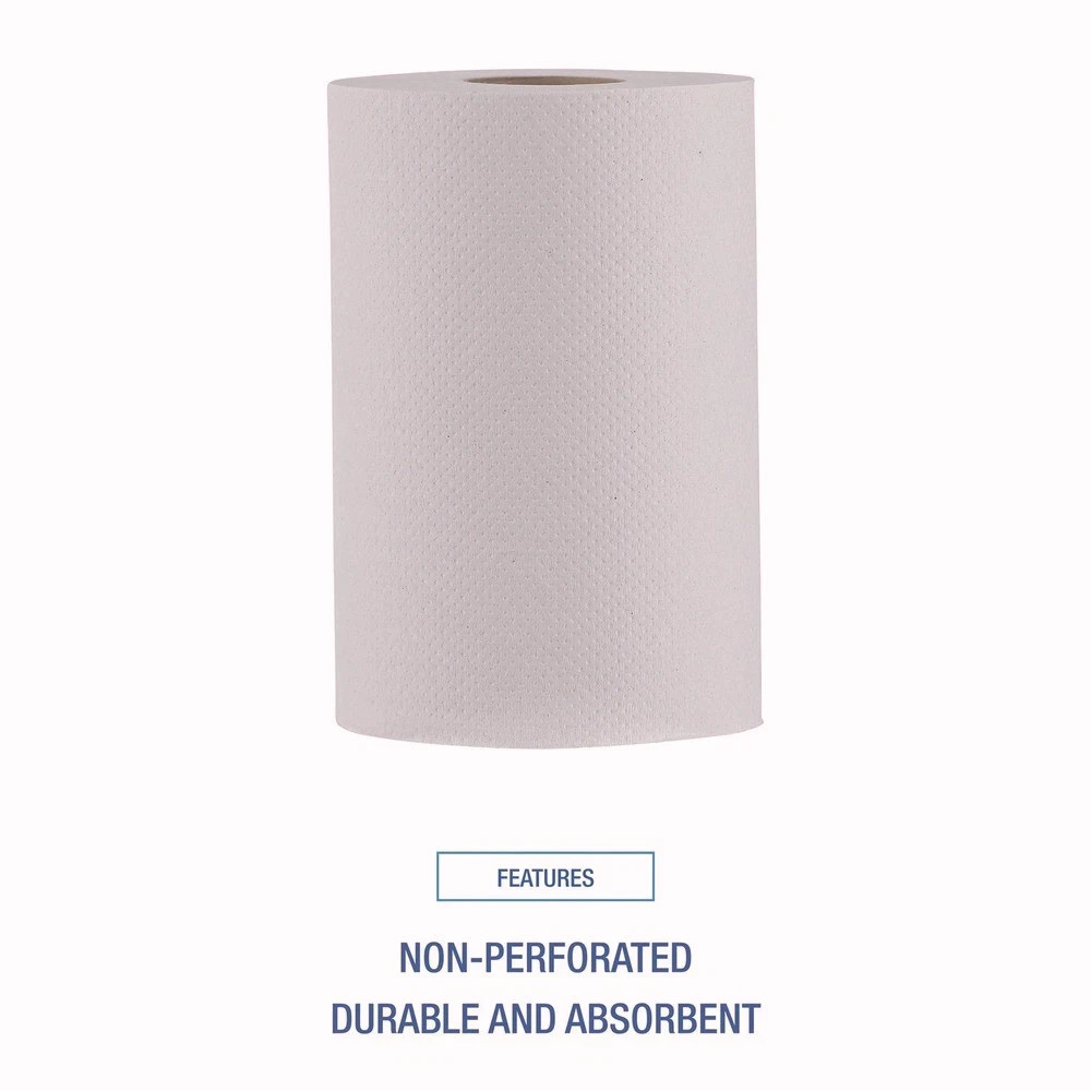 Boardwalk 6250 8" x 350' 1-Ply Hardwound Paper Towels - White (12/Carton) New