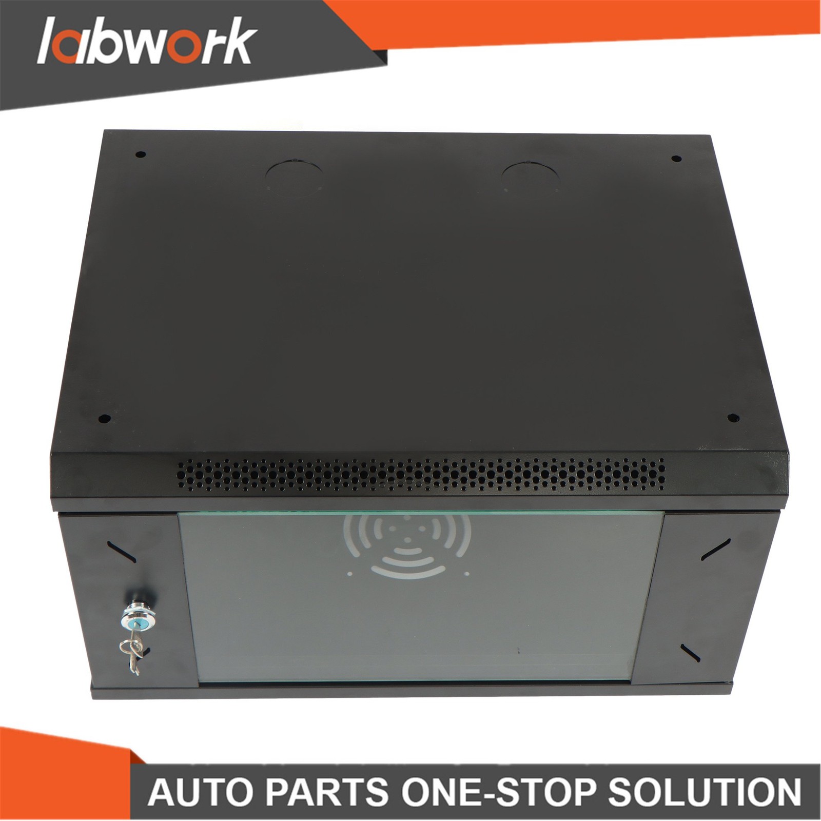 Labwork 6U Wall Network Cabinet w/ Locking Tempered Glass Door & 15.5" Depth
