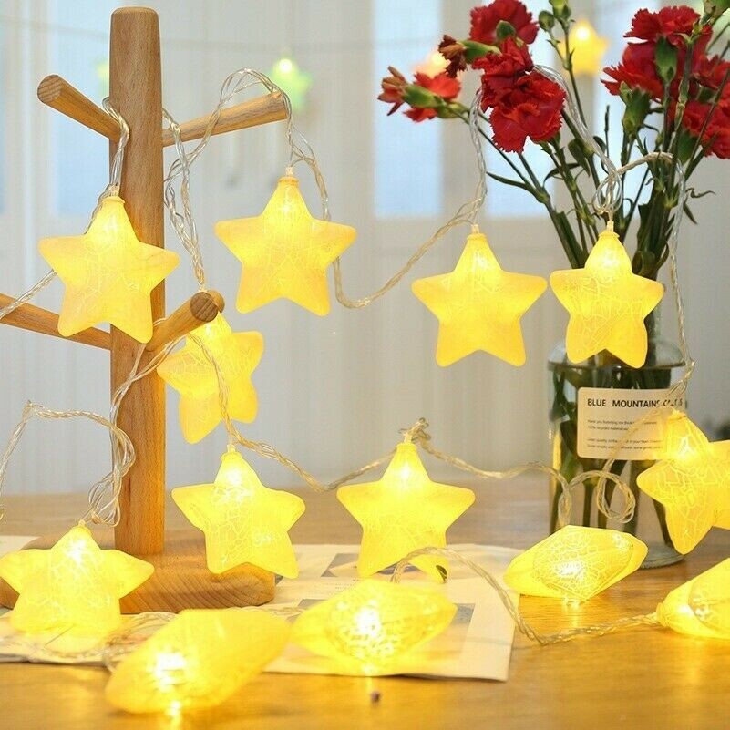 LED Star Lights String Lamp Fairy Wedding Christmas Tree Party Home Decor
