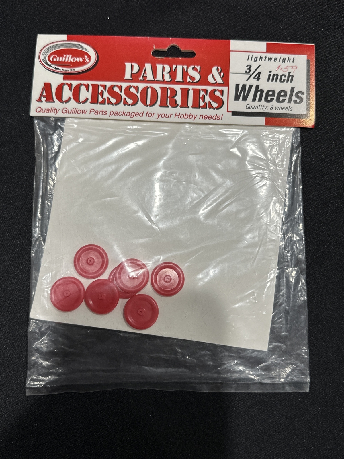 GUILLOW’S 3/4" Plastic Wheels (8)
