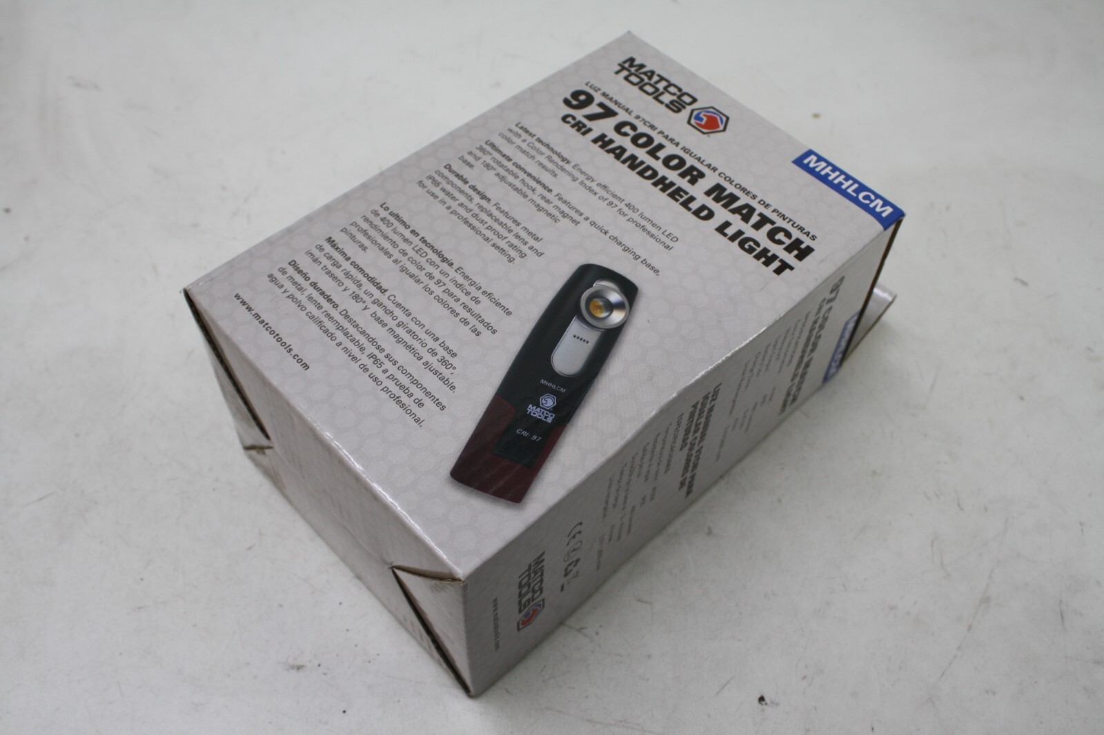 Matco Color Match Rechargeable Magnetic Folding Base Paint Flashlight Sun Light