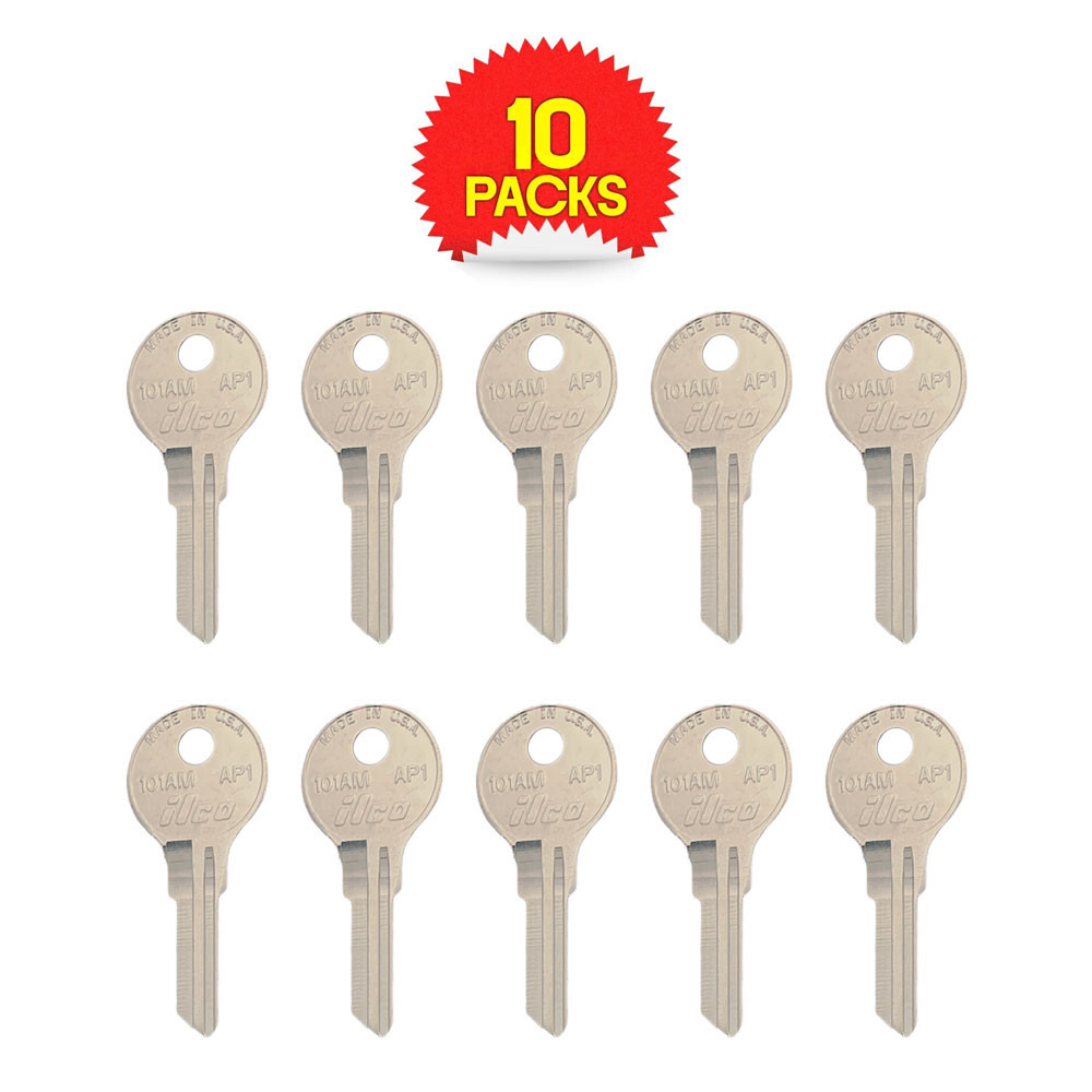 101AM, AP1 Key Blank 6-PIN Nickel