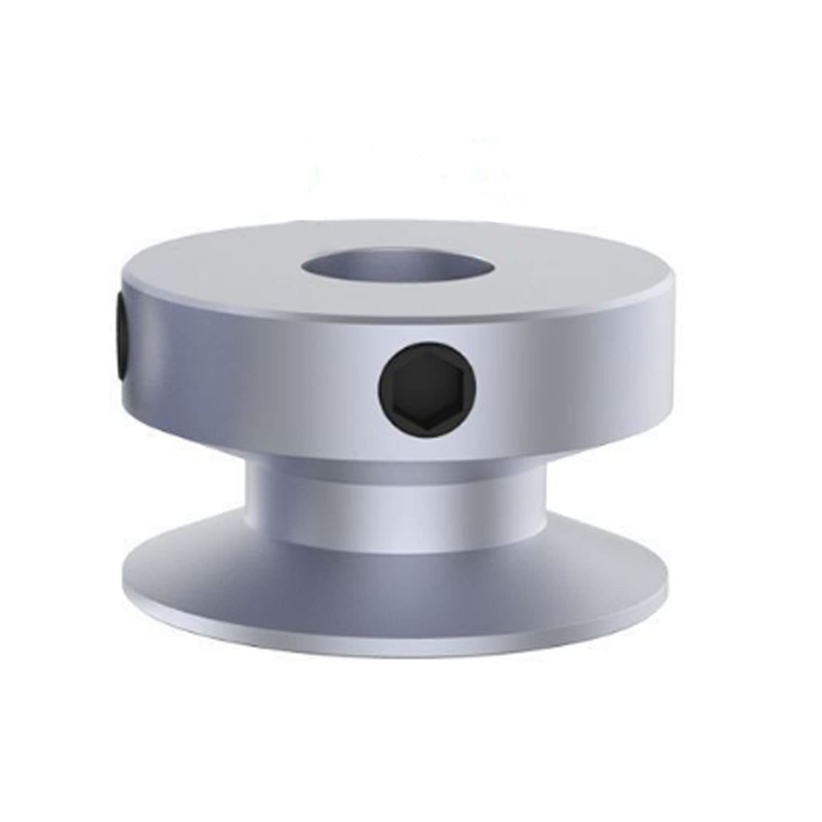 16mm Single Groove Pulley, 5mm Fixed Bore, for 4MM PU Round Belt, Drill Machine