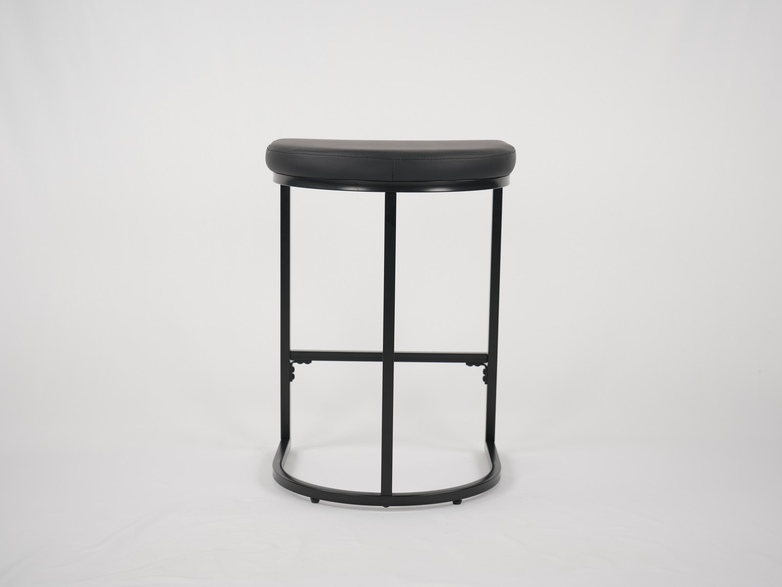 Hengming Bar Stool-Fully disassembled KD Iron Frame-PU, suitable for use in re