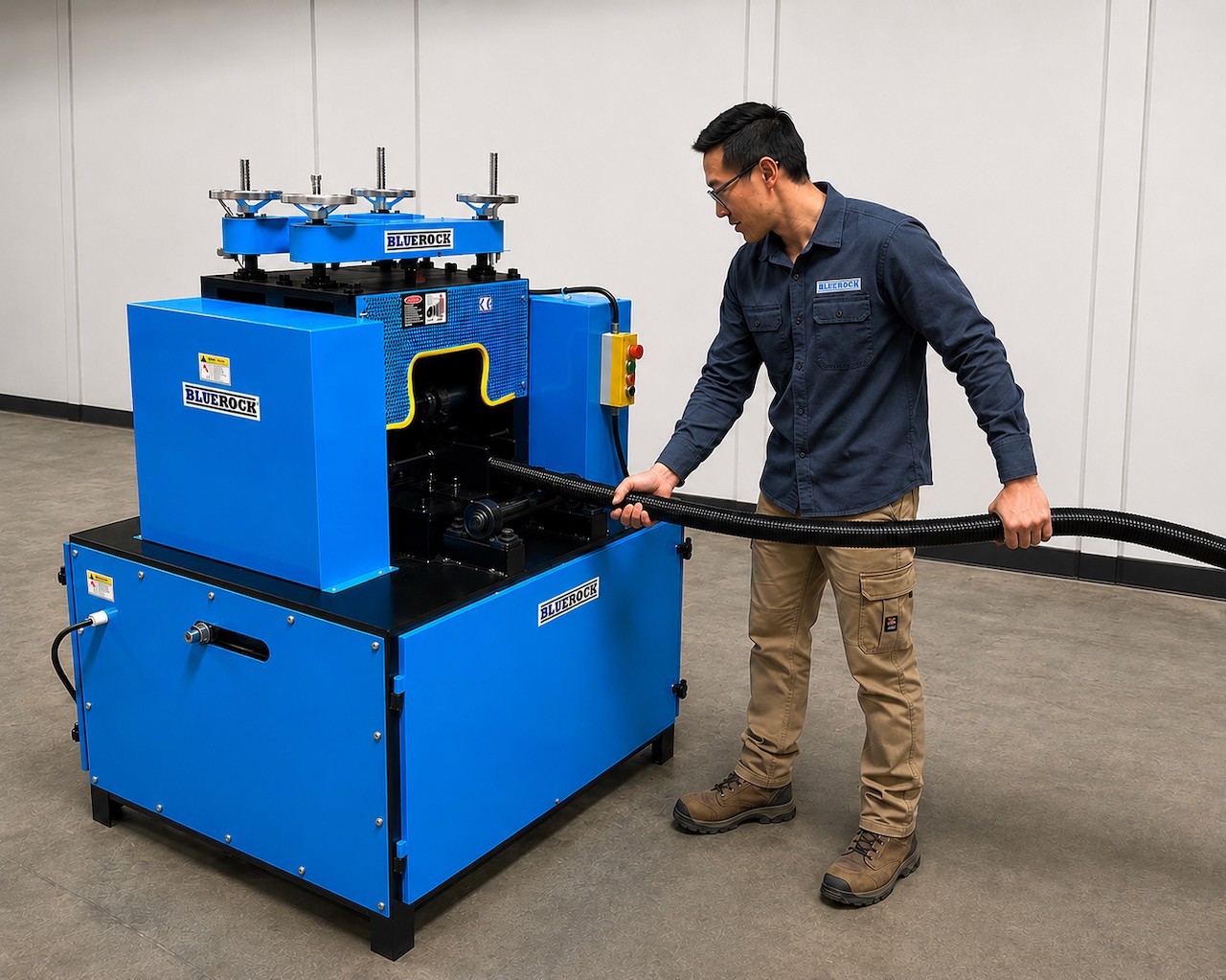 BLUEROCK® WS700 Extra Large Industrial Wire Stripping Machine 7" Cable Capacity