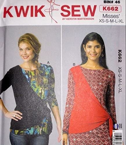 Kwik Sew Sewing Pattern 662 Tops Misses Size XS-XL