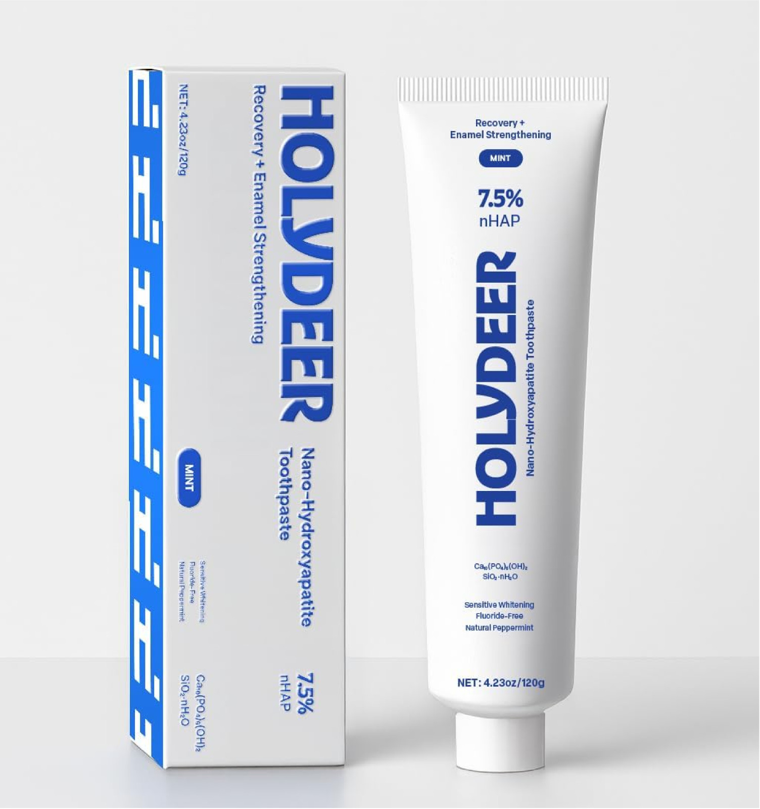 Nano-Hydroxyapatite Toothpaste, Mint, 7.5% Nhap, Fluoride-Free, Sensitive Whiten