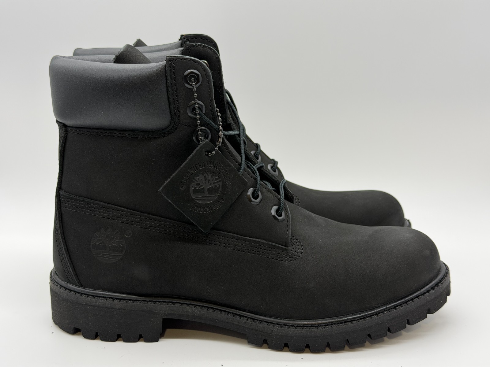 NEW Timberland 6 Inch Boot Black Nubuck Premium TB010073-001 Men's Sz 6-13
