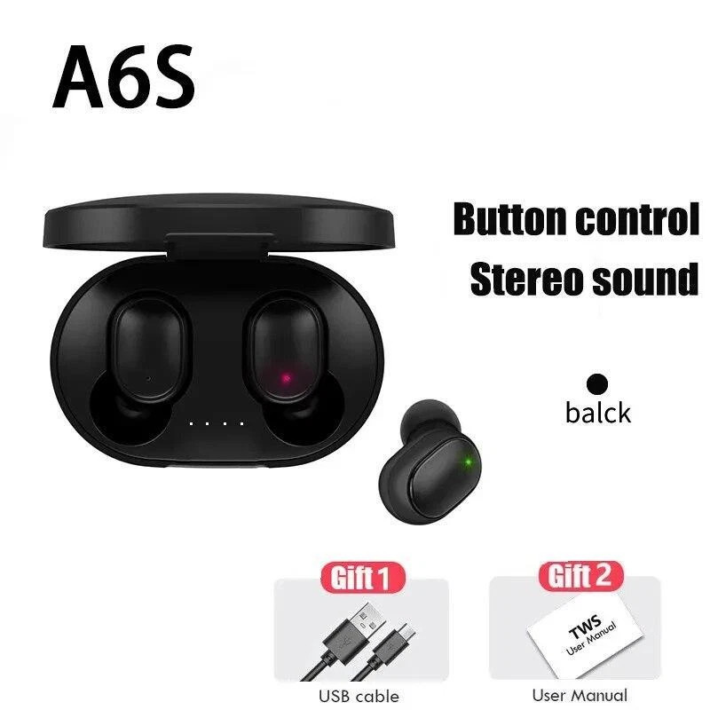 TWS Bluetooth Wireless Earbuds Waterproof Bluetooth 5.0 Headset Noise Cancelling
