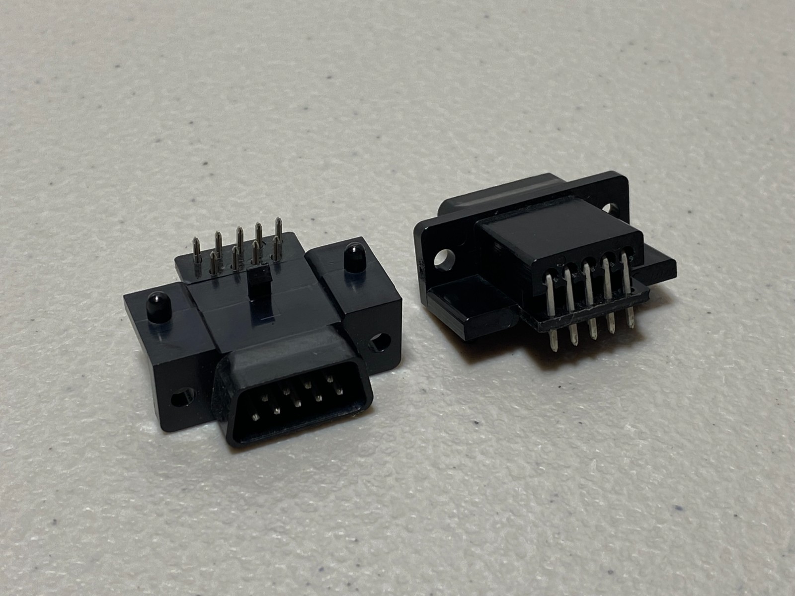 Joystick Heavy Duty CONNECTORS (2) DB-9 PCB Commodore/Atari 2600/7800/800 NEW