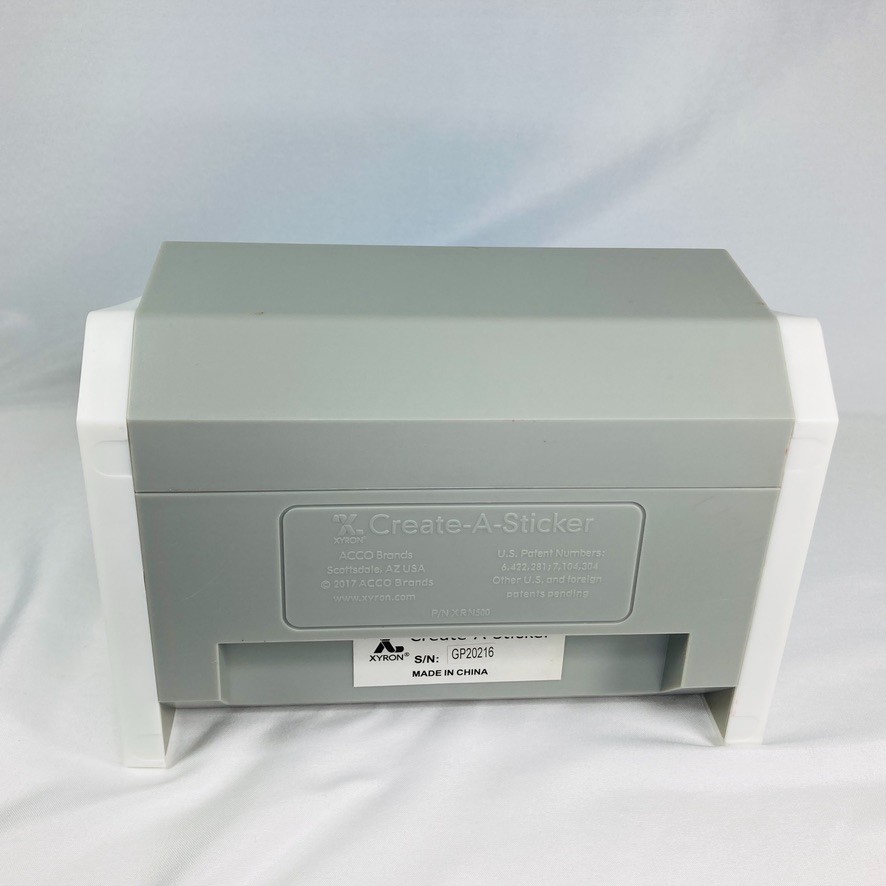 Xyron Create-A-Sticker Maker Machine 5" XRN500 Blue White Scrapbooking Crafting