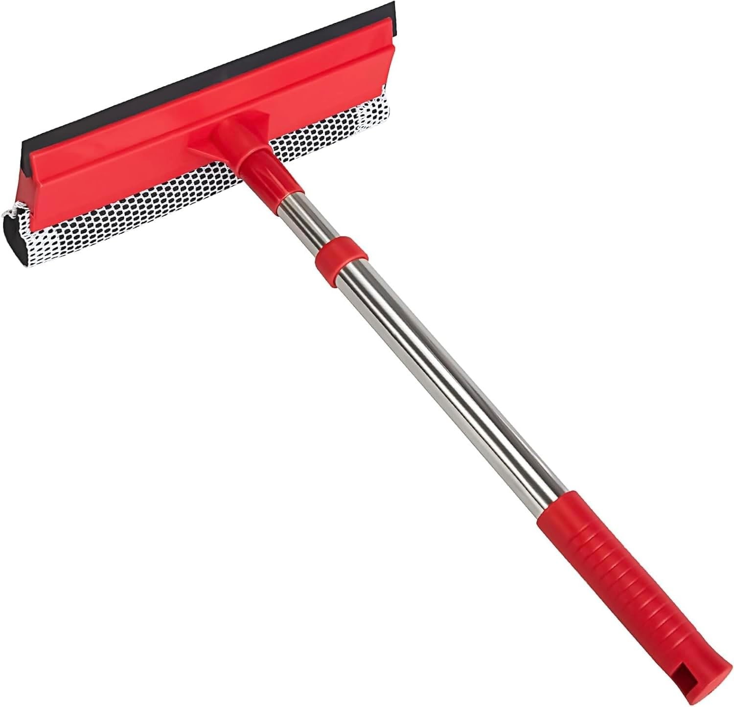 Professional Standard Window Squeegee,2-in-1 Window Cleaner Sponge and Soft