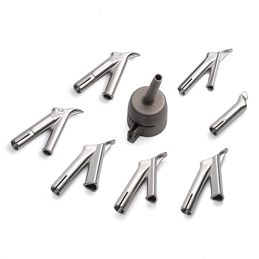 8PCS Welding Tip Nozzles for 1500 2000W Hot Air Devices with 32mm Diameter