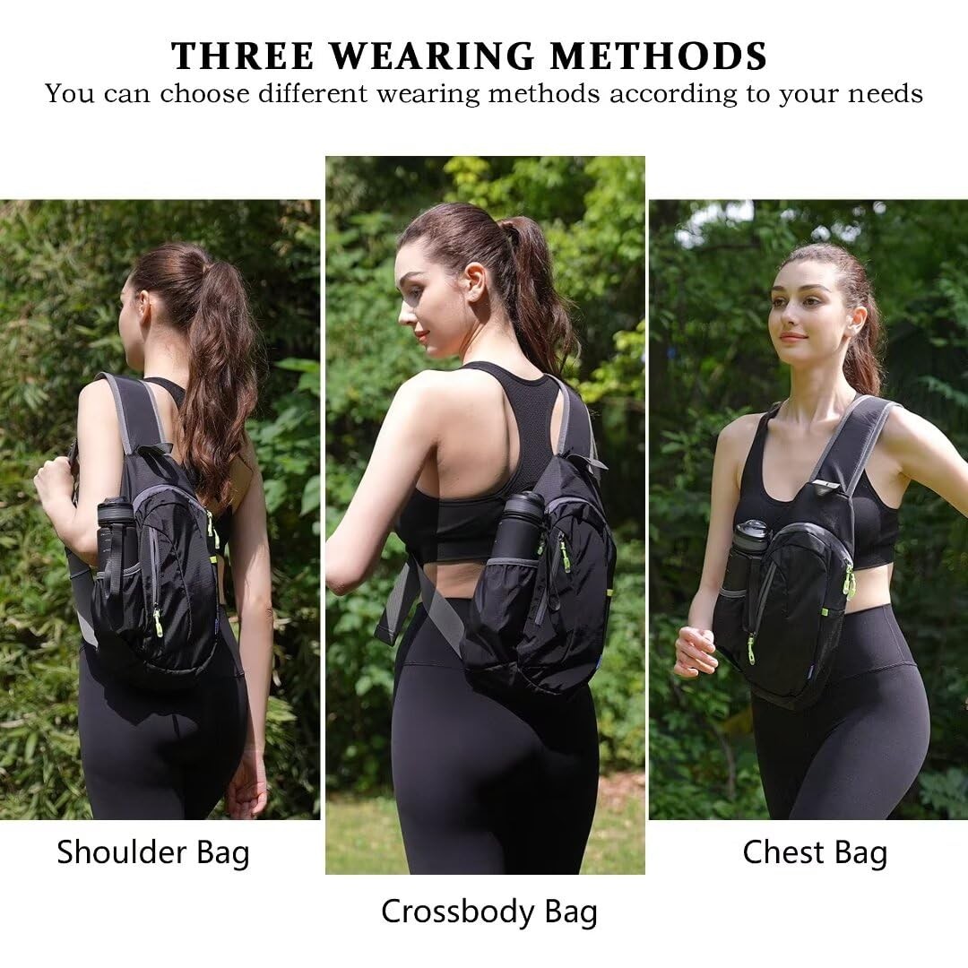 Crossbody Bag for Women Men Small Sling Bag Hiking Backpack Travel Shoulder B...