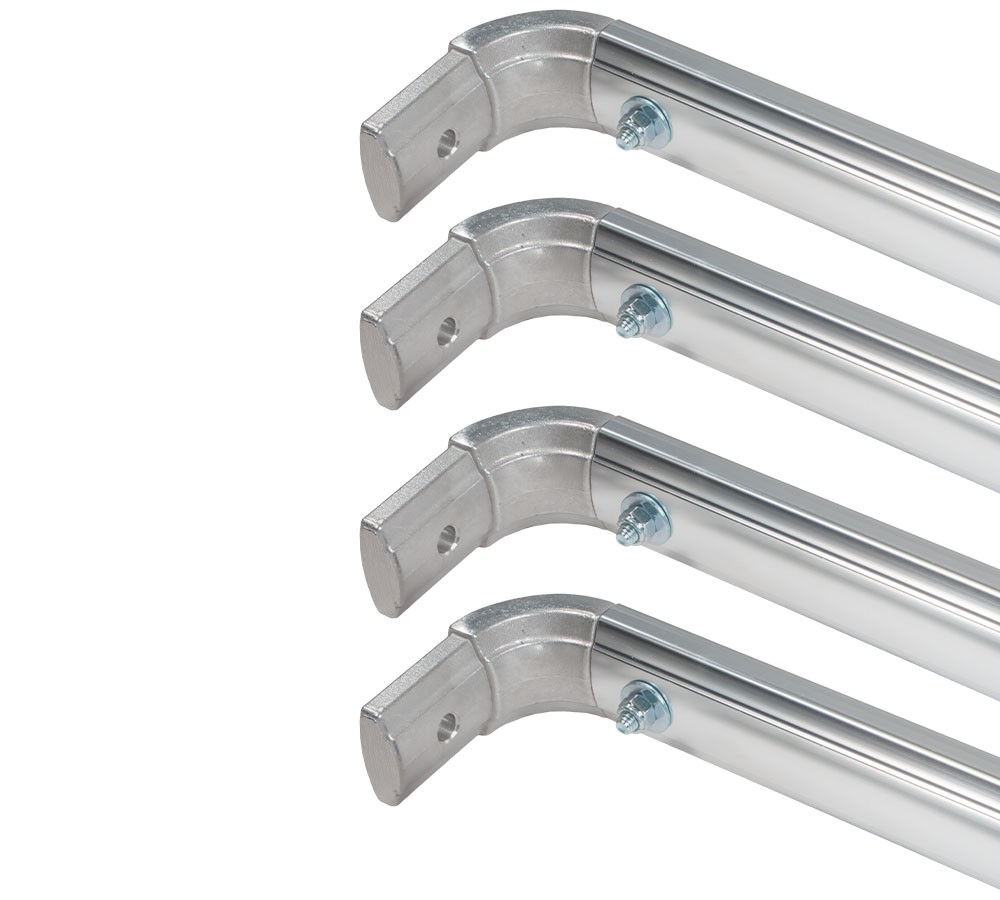 4Pk 98" Telescopic Aluminum Upper Arm w/ 90° Corner for Dump Truck Tarp System
