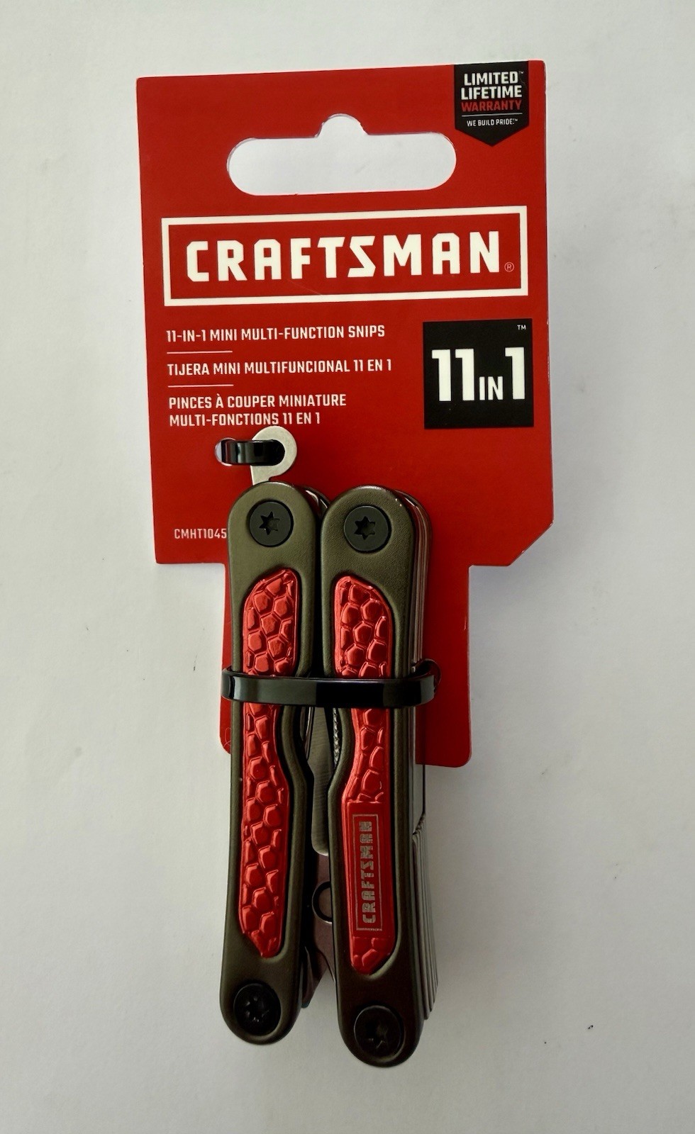 Craftsman 11-in-1 Mini Snips Multi-Tool Stainless Steel CMHT10453