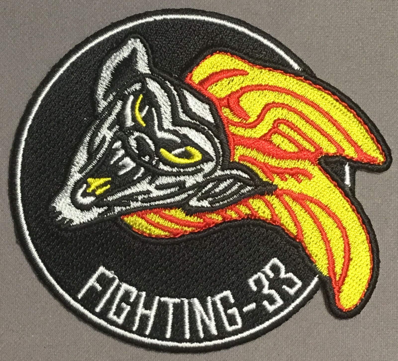 USN U.S. Navy Fighting 33rd Tarsiers Squadron patch