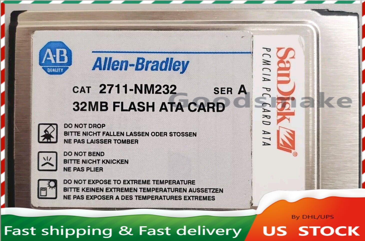Allen Bradley 2711-NM232 Series A 32MB PCMCIA Memory Card for PanelView.