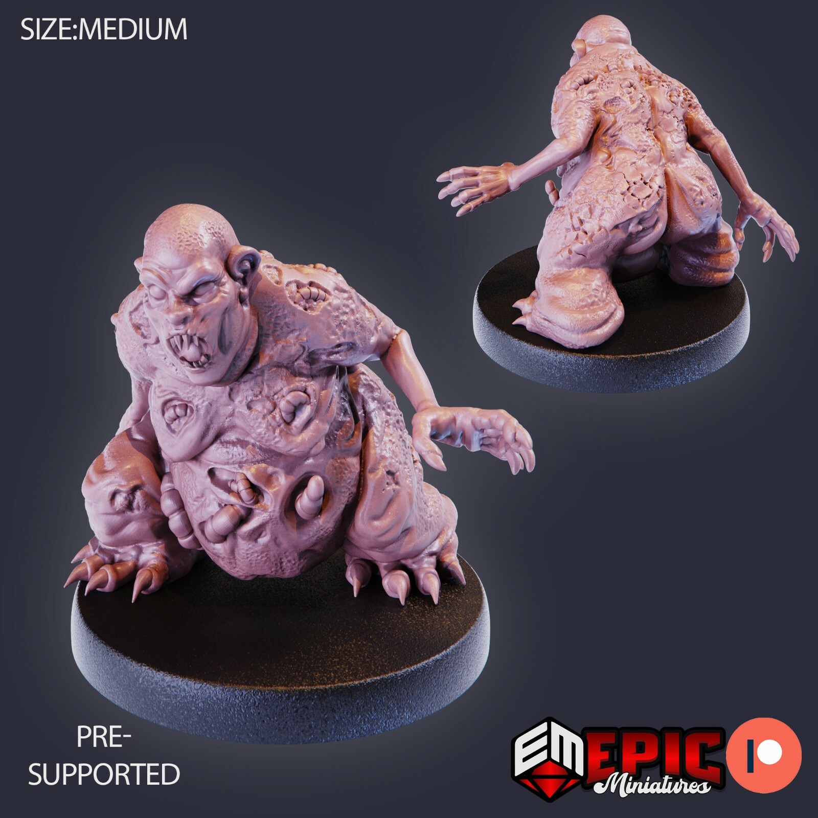 Mane Demon D Epic Miniatures Monster RPG D&D Pathfinder 3D Print Chaos