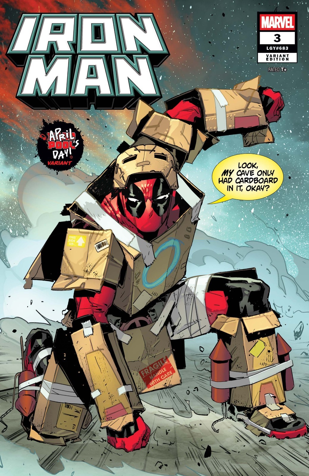 IRON MAN #3 MATTEO LOLLI APRIL POOL'S DAY VARIANT (MARVEL COMICS 2026)