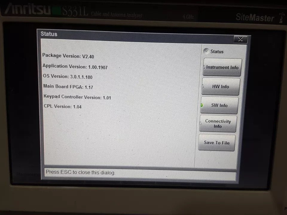 Anritsu S331L Cable Antenna Analyzer 4GHz 01