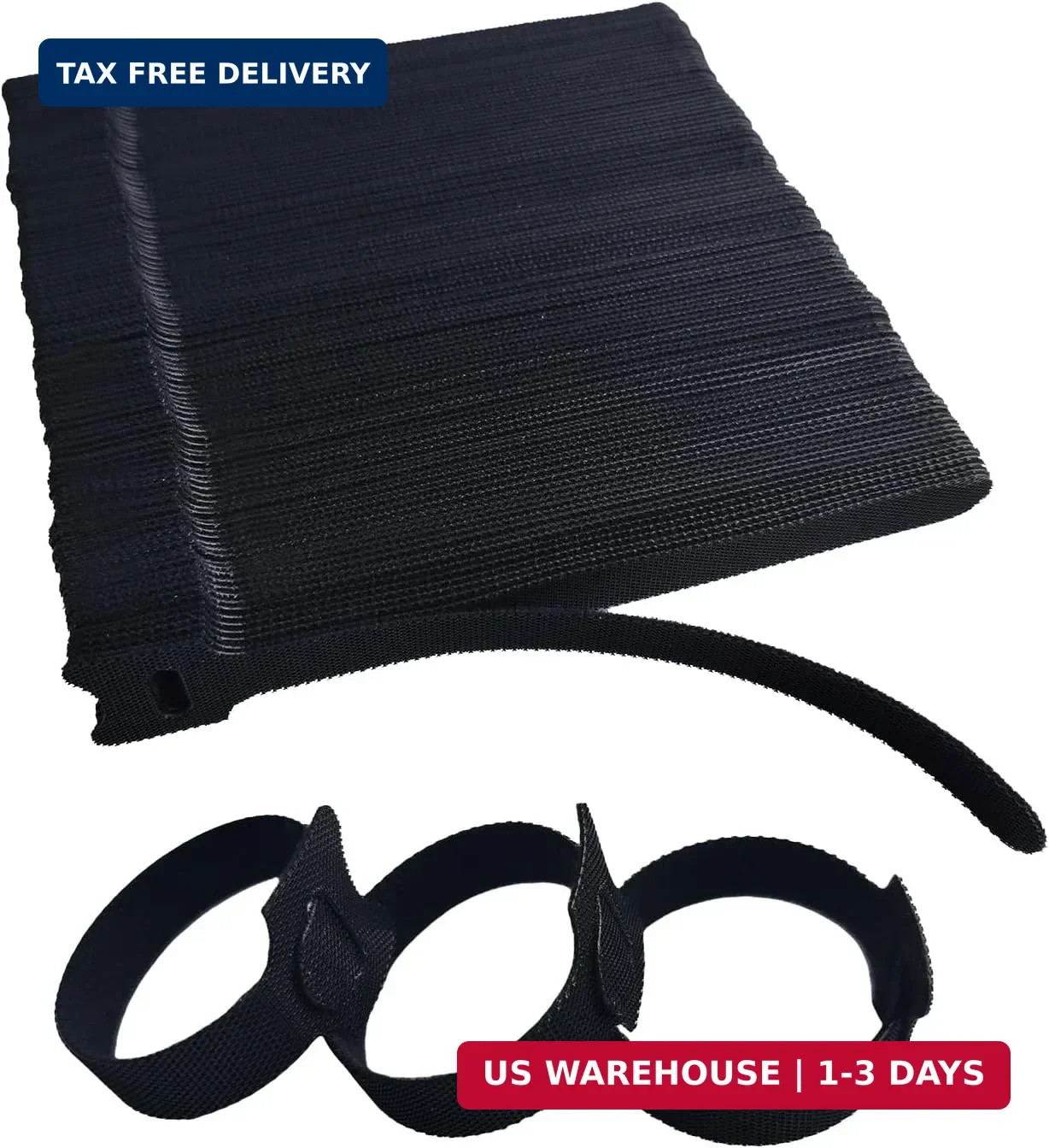 200 PCS 6 Inches Black Reusable Cable Ties, Adjustable Cord Straps, Cable Organi