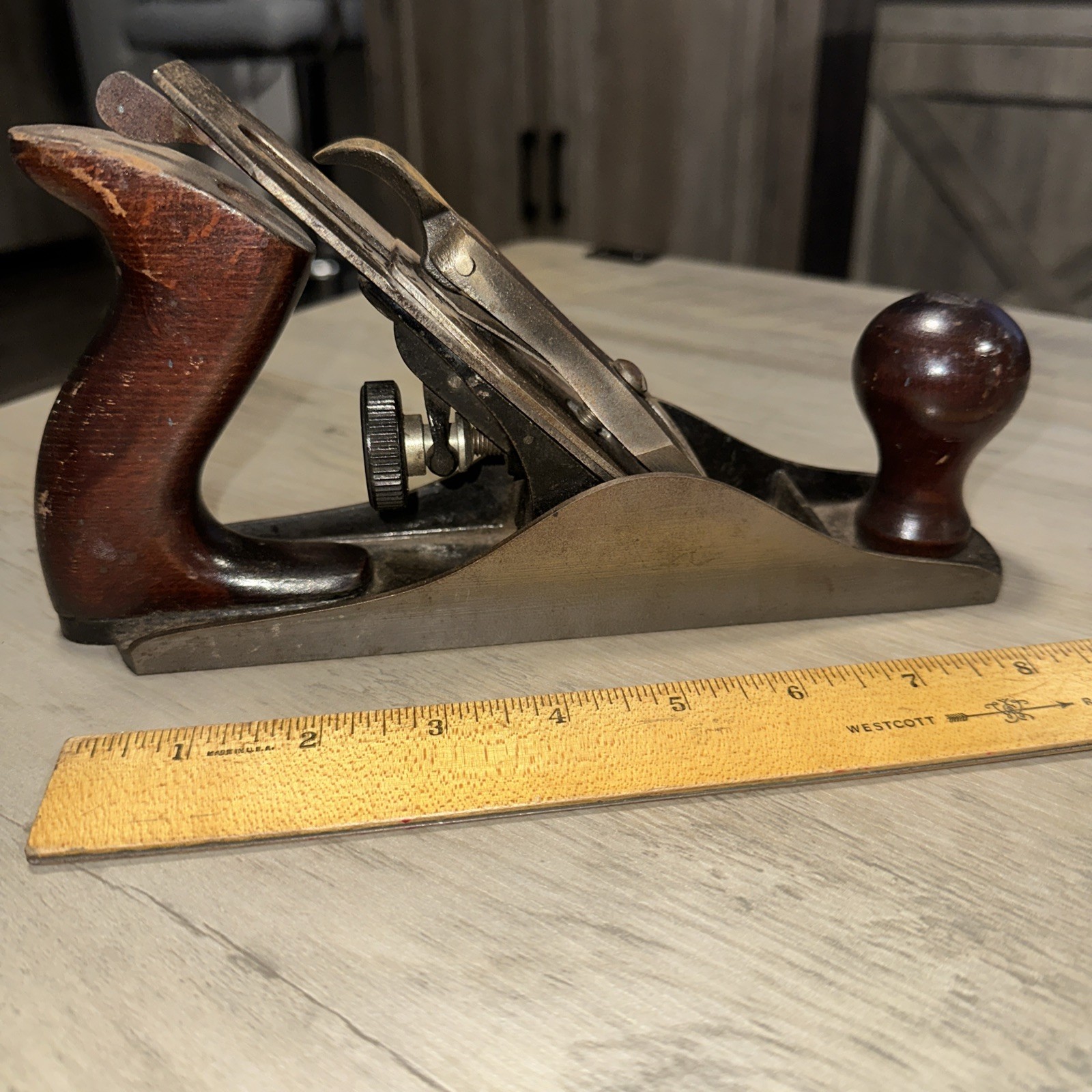 Vintage Wards Master No. 3 - 9 1/4"  Bench Plane. Made By Stanley! Sweetheart