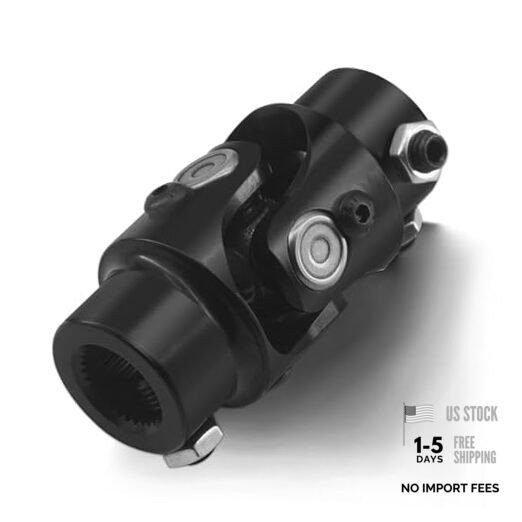 3/4-30 Spline X 3/4" DD Black Steering Universal Joint Single U Joint Shaft