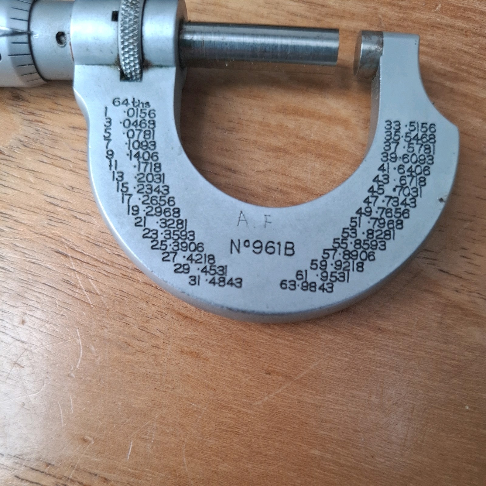 Vintage Moore & Wright micrometer with case 961b