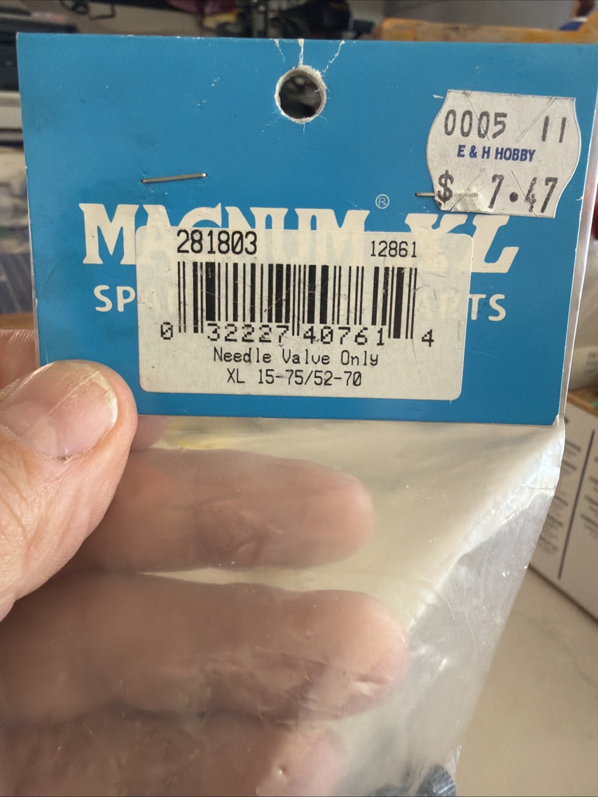 Magnum Needle Valve  XL15-75/52-70 Parts Number 281803