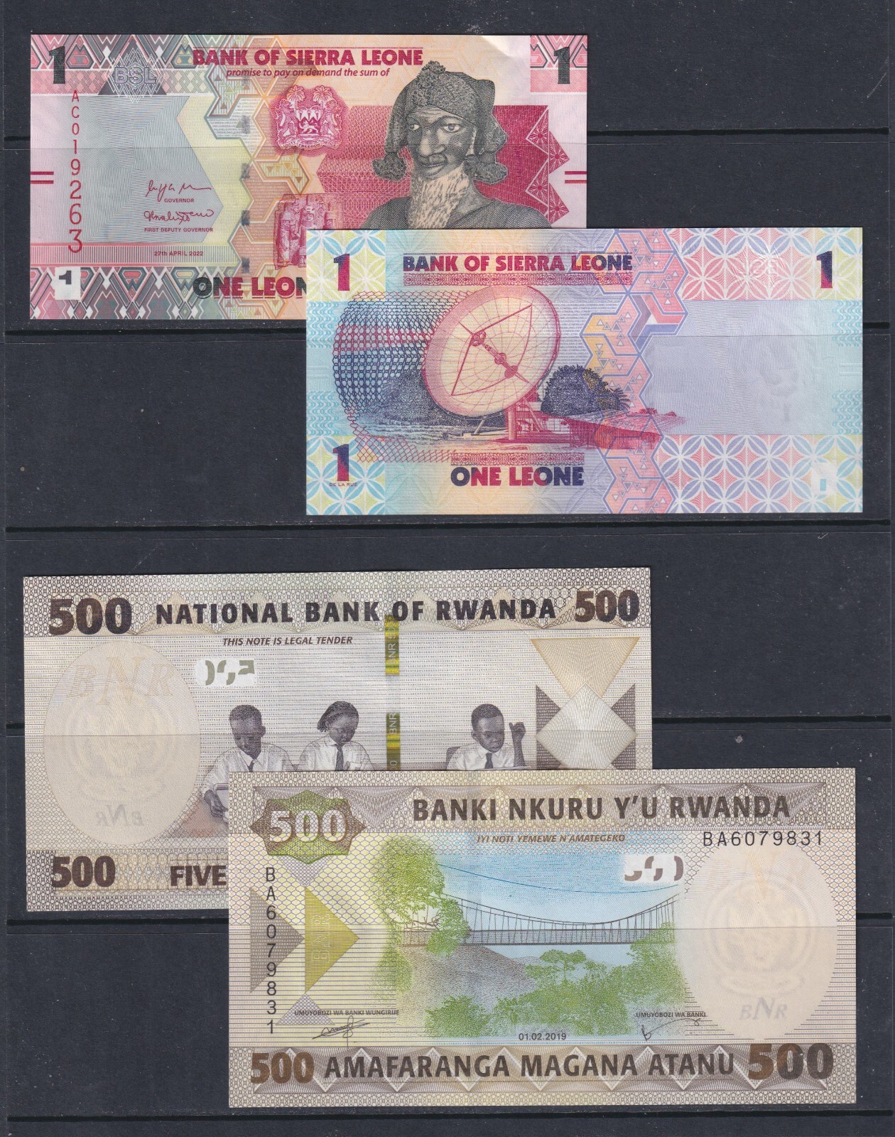 5 Worldwide aUNC/UNC Banknotes - Countries as Shown (26)