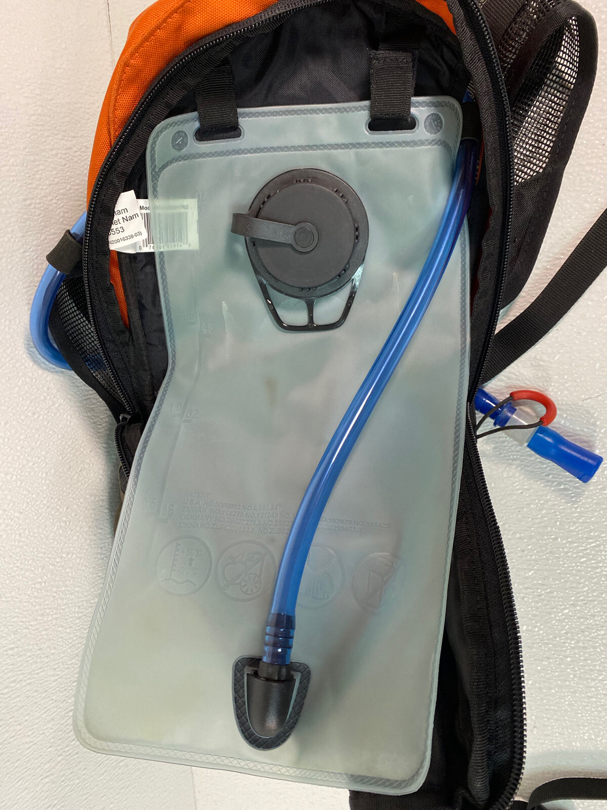 Coleman RTX 200 Hydration Pack W/ Backpack Storage Compartments Orange Gray