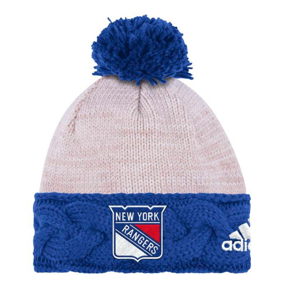 New york Rangers NHL Men's Adidas Beanie Knit, One Size, Blue