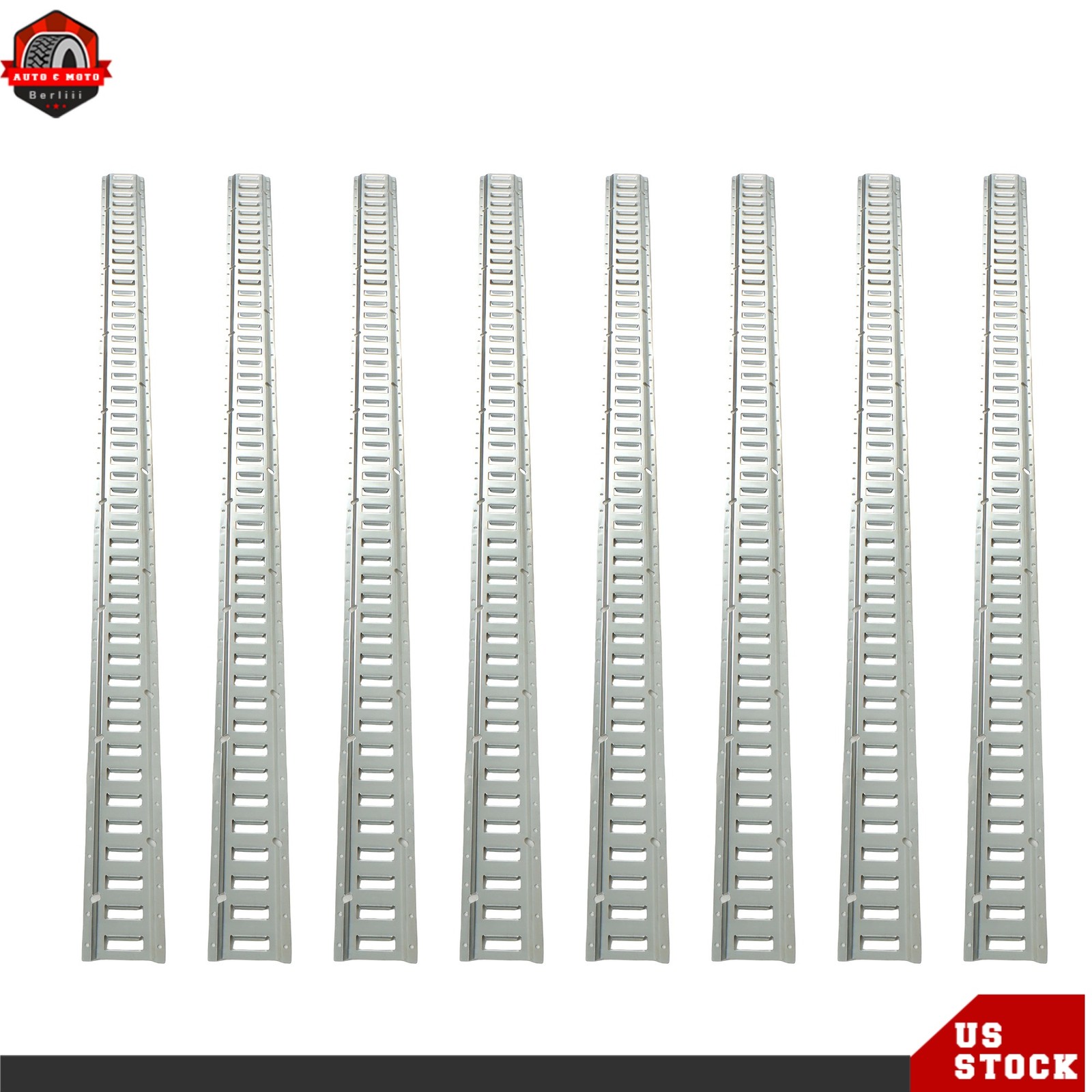 8' E Track Tie Down Enclosed Trailer 8 Pcs Horizontal Galvanized For Truck ATV