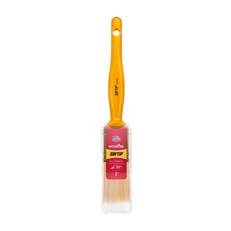 Wooster Q3108-1 Softip Plastic Handle Synthetic Blend Flat Paint Brush 1 W in.