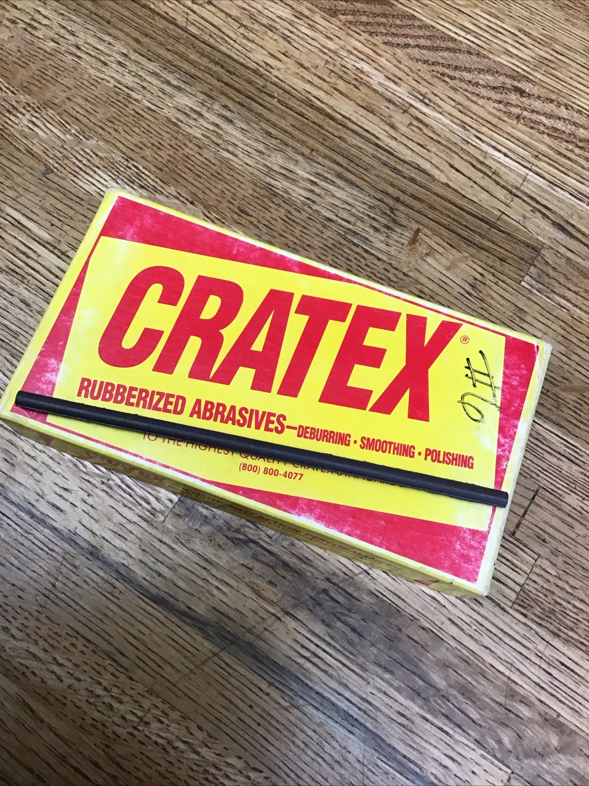 Cratex 3/16” Round Abrasive Stick Silicon Carbide Rubberized Medium Grit 036-M